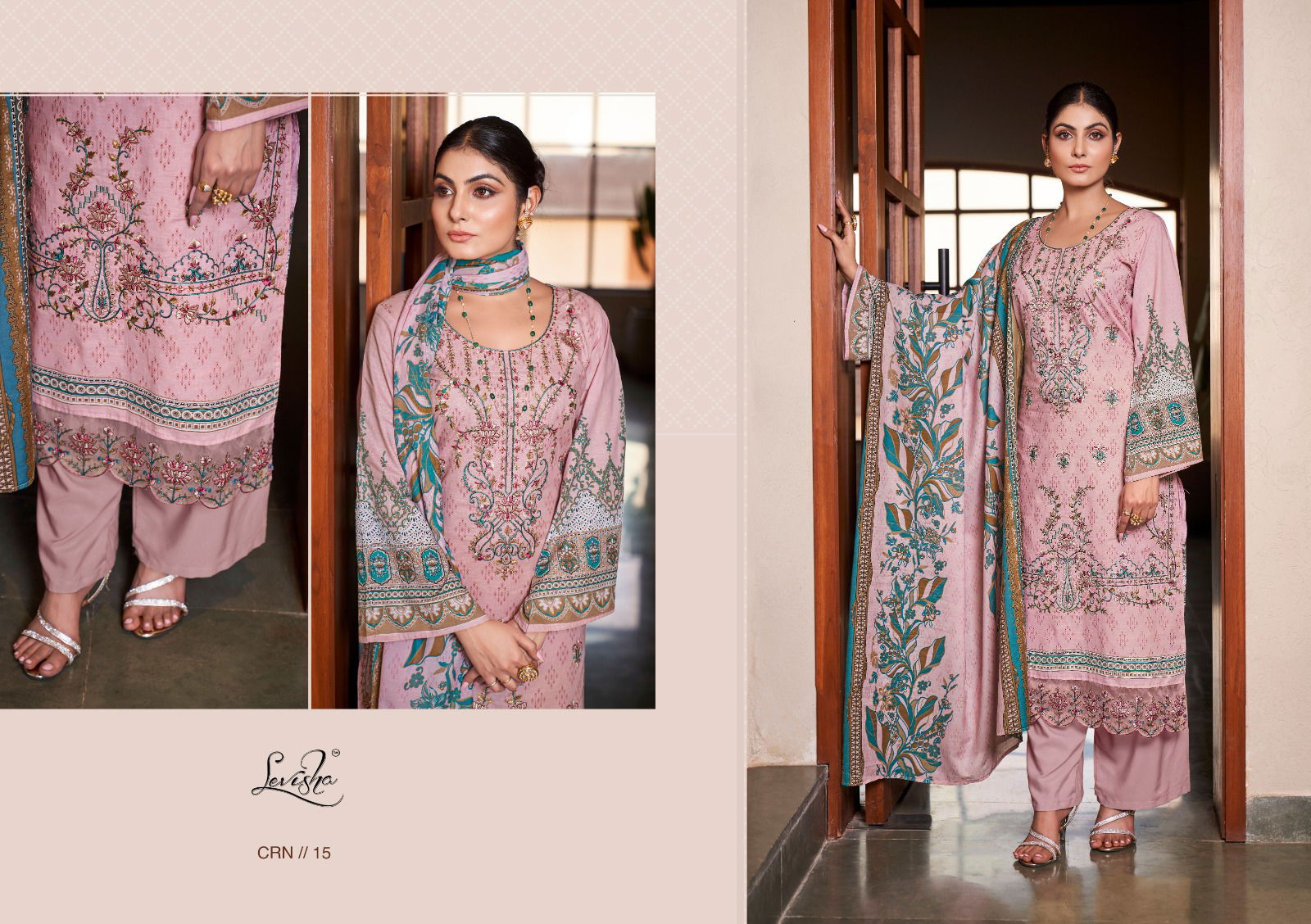 Levisha Chevron Nx Lawn Cotton Dress Material Collection
